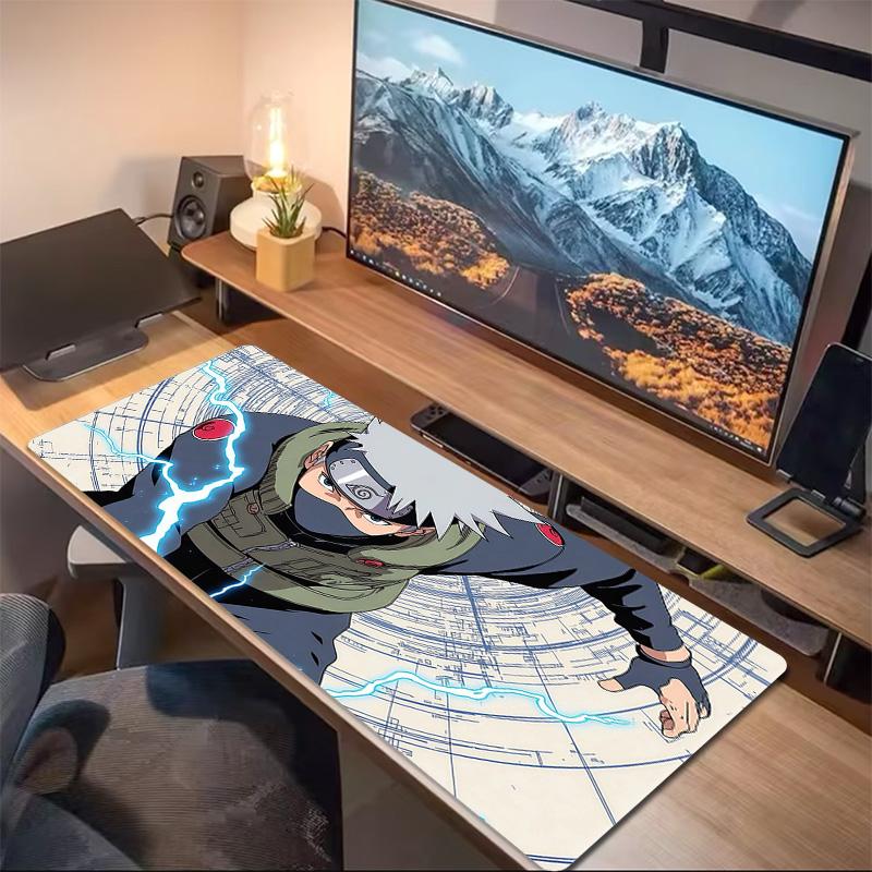 Kakashi Hatake Print  Cushion Non-slip Laptop Tablet Big Mousepad XXL Mat Mini PC Playmat With Lock edge