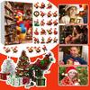 2025 Christmas Chick Advent Calendar 24-Day Countdown Box with Happy Chicken Ornaments Festive Tree Decorations for Kids