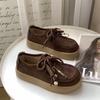 New product hot sale autumn new retro platform single shoes versatile casual women's shoes 6002