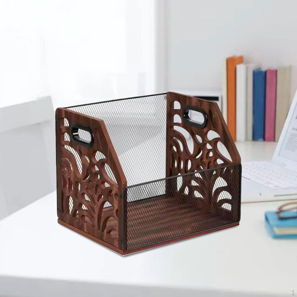 Vinyl Record Display Holder Organizer Desktop Home Decor Stand Wood Rack Shelf for Store Garage