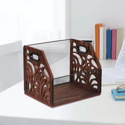Vinyl Record Display Holder Organizer Desktop Home Decor Stand Wood Rack Shelf for Store Garage