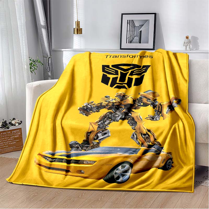 Cartoon T-Transformers Autobots Soft Flannel Blanket for Beds Bedroom Sofa Picnic,Throw Blanket for Cover Outdoor Leisure Gift