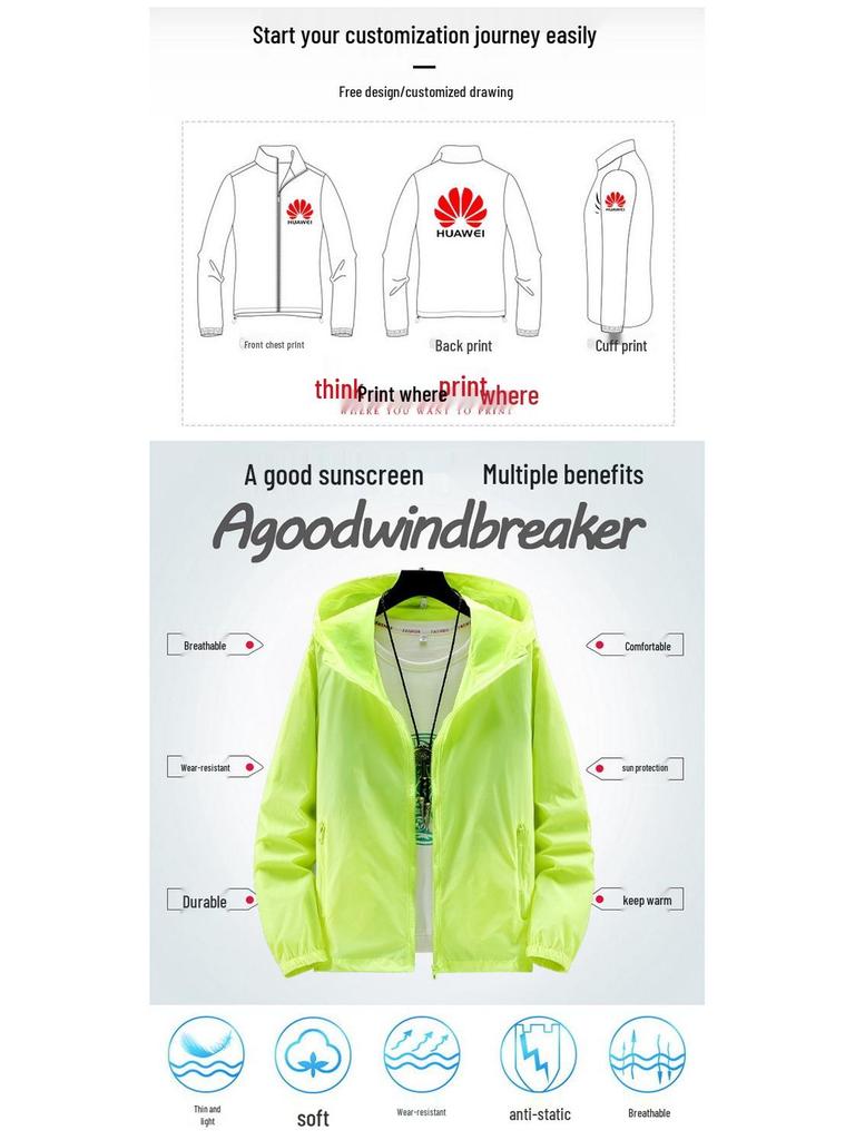 Summer Outdoor Couple's Breathable Skin Coat – Solid Color Fishing Jacket with Custom Logo