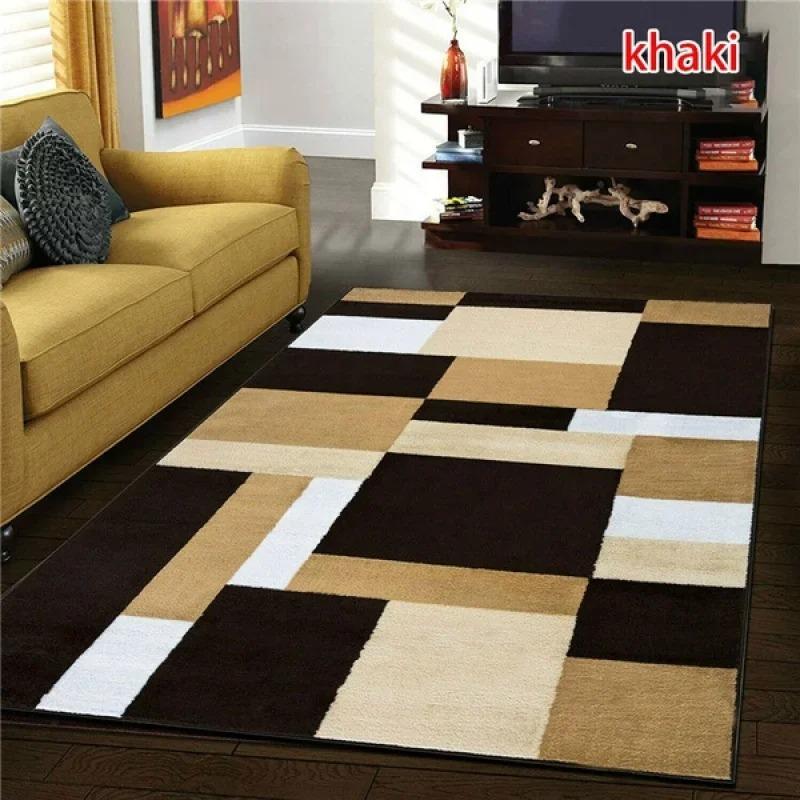 Noords geometrisch vierkant tapijt huisdecoratie woonkamer luxe banktafel groot oppervlak tapijt slaapkamer antislip vloermat