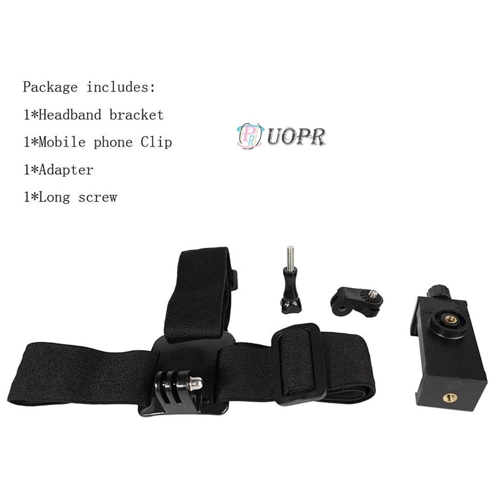 UOPR Mobile Phone Video Outdoor Live Shooting Stand with Phone Strap Compatible with Samsung Smartphones and Sony Dajiang Action Head Mount Strap