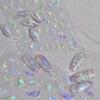 1 Piece 5D Retro Colorful Hand-painted Butterfly Nail Stickers Shell Light Butterfly Rhinestone Soft Relief Nail Art Stickers
