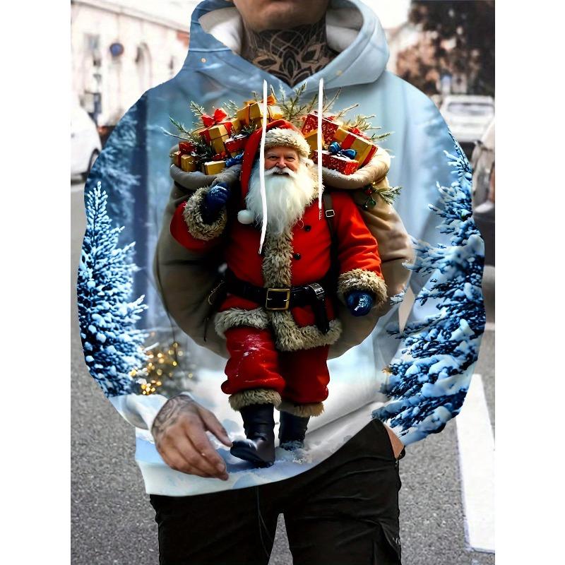 Men's Autumn and Winter 3D Printed Hooded Fashion Versatile Trend Breathable Casual Hoodies & Sweatshirts (men’s)