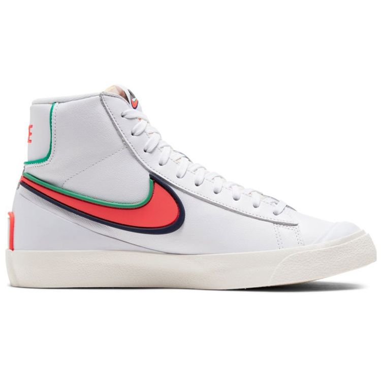 Nike Sneakers Donna Blazer Mid '77 Infinite White Crimson White Bright Crimson Blue Void Roma Green Sail Black DC1746-103