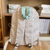 Schoolbag Korean New High-value, Fresh, Sweet and Cute Small Flower Backpack, Lightweight and Large-capacity Backpack for Junior and High School