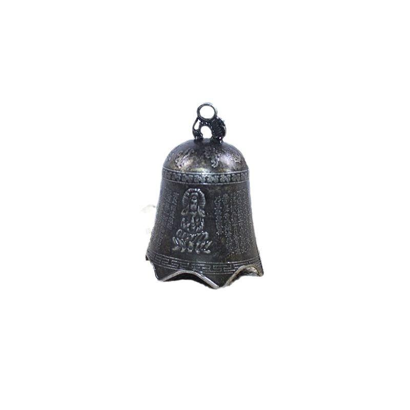 Retro-Friedensglocke aus Bronzelegierung – Anhänger zum Aufhängen im Auto für Glück und selbstgemachten Schmuck