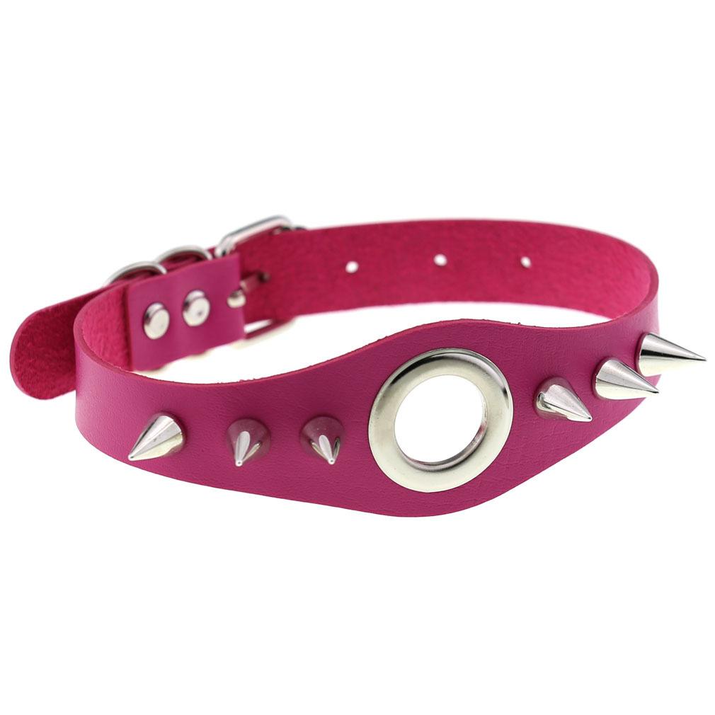 Black Spiky Choker Collar For Girls  Emo  Punk Goth Necklace Neck Strap Cosplay Chocker Gothic Accessories