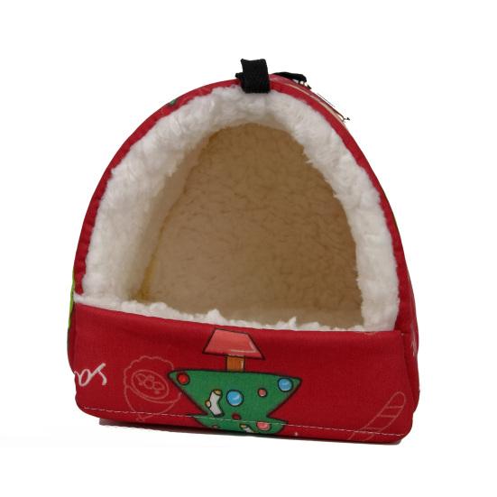 Ninho de hamster pendurado grosso grande espaço proteção habitat manter aquecido pelúcia macio colorido