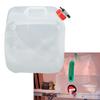 Collapsible Water Canister Portable Plastic Foldable Drinking Water Container with Tap Screw Cap for Travel Kitchen 20L