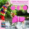 Weesiber Dog Raincoat - Reflective Dog Rain Jacket - Waterproof Dog Rain Coat - Adjustable Dog Poncho - Lightweight Dog Slicker for Dog Walking