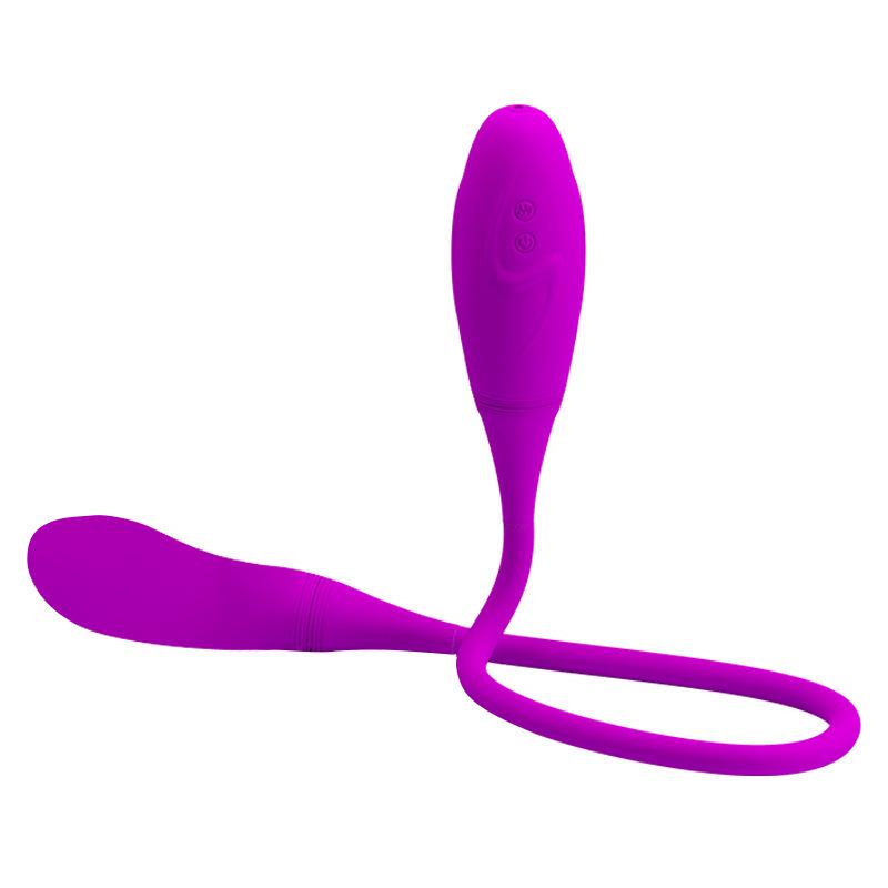 Rechargeable Dual Vibrator 7 Speeds Double Head Jump Egg Bullet Dildo Vibrator Anal Butt Plug Adult Sex Toy For Couple Men Women