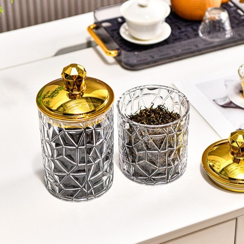 3PCS/SET Moisture-proof Food Storage Pots with Lid Sealed Jar Creative Storage Box  Tea