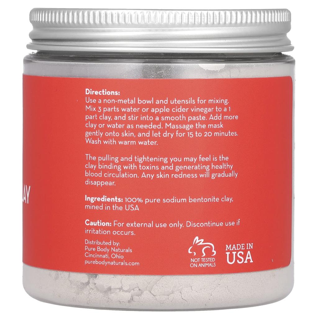 Indian Healing Bentonite Clay Powder, 227G(8Oz)