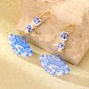 New Chinese Style Acrylic Fan Pendant Dangle Earrings Jewelry Accessories Drop Earrings  Women