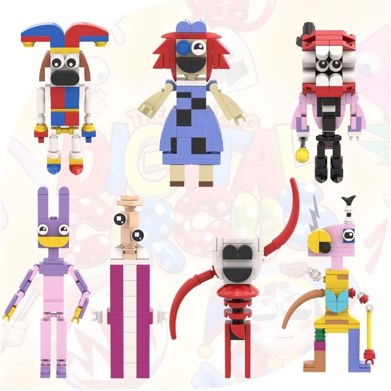 Fantastisches digitales Zirkus-Baustein-DIY-Plastikspielzeug