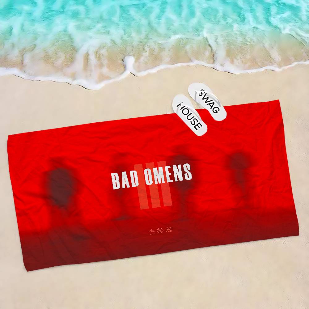 Band B-Bad O-Omens Anime Beach Swimming Towel Soft Absorbent Washcloth Children's Gifts for Kids Travel Camping Gym