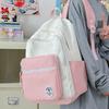 Student Schoolbag Women's Large Capacity Star Printed Backpack Colorblock Travel Backpack