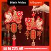 Small Lantern New Year Fish Pendant Chinese New Year Traditional Lucky Bag Pendant Red 2026 Year of The Horse