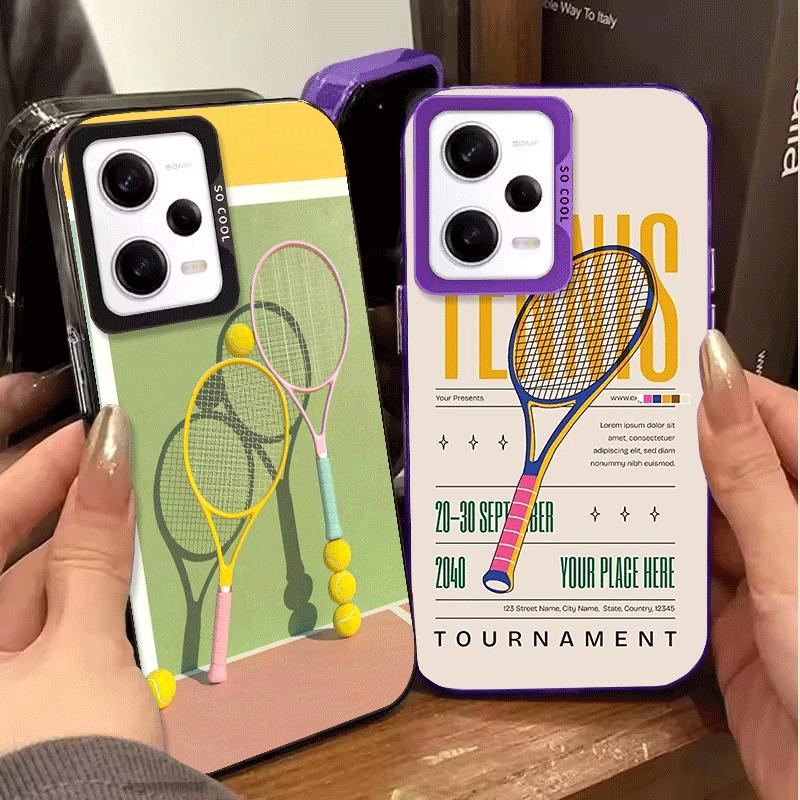 Tennis Sport Soft Phone Case for Xiaomi Redmi Note 13 14 15 Pro Plus 12S 12 11S 11 11T 10S 10 Shockproof Cover Back Shell