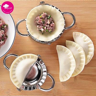 Roestvrijstalen Dumpling Maker Anti-aanbak Dumpling Taart Gebak Pasta Maker Vlees Lepel Keuken Bak Accessoires