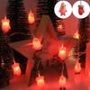 Snowmen Bells Christmas Trees Santa Claus Battery String Lights  Indoor Outdoor Fairy Lights for Holiday Party Room