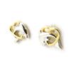Les Trésors De Lily [N0023] - Gold Plated 'Dauphins of Love' Silver Plated Earrings - 8x8 Mm