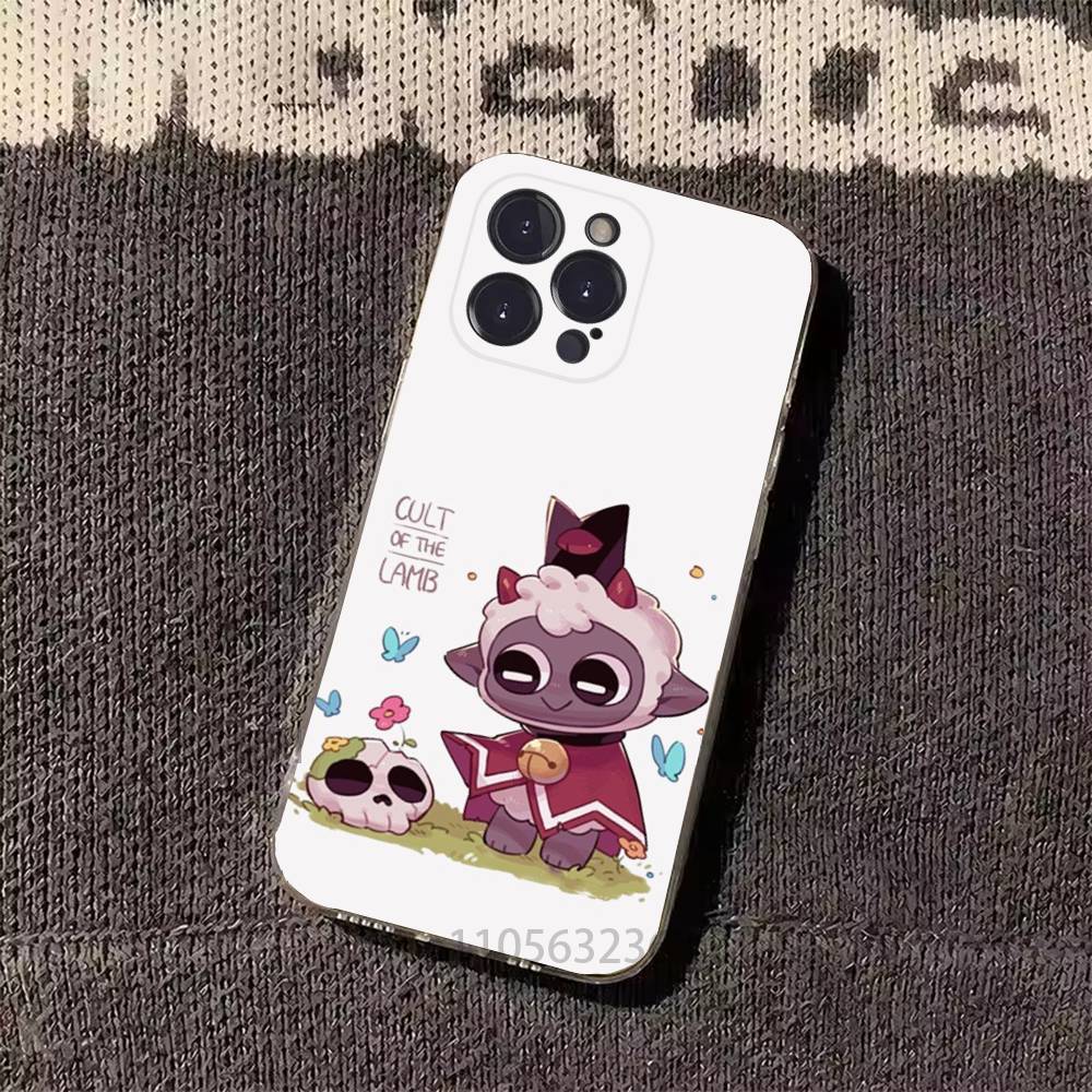 Cult Of The L-Lamb Game Phone Cases For iPhone 17 16 15 14 13 12 11 Pro Max Plus Luxury Camera Protection Plastic