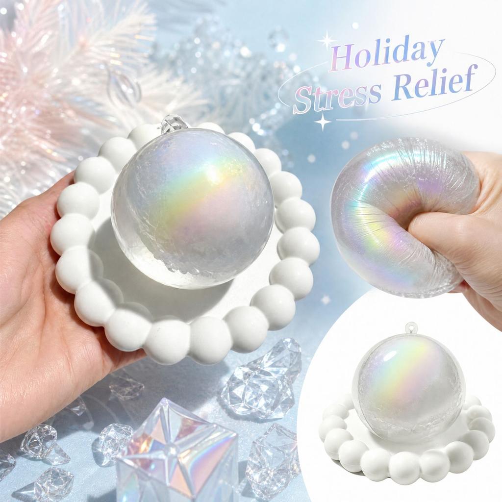 Christmas Stress Ball, Cute Sensory Toy for Adults and Kids