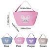 Cartoon Rabbit Storage Basket Wear-resistance Decorative Rabbit Egg Basket with Handle Large Capacity Happy Easter Handbag