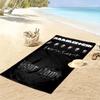 Name Custom German-language Band Print Beach Towel, Large Soft Quick Dry Towel for Beach Camping Swimming
