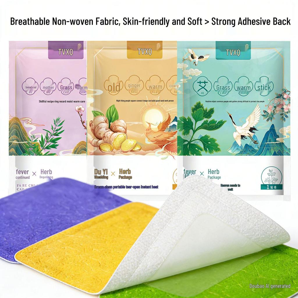 Shenqi Master Self-Heating Mugwort & Ginger Warm Patch for Menstrual Relief