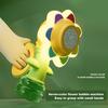 Colorful Flower Bubble Machine Dancing Light-up Flower Bubble Maker Summer Outdoor Handheld Automatic Bubble Blower Toy Toddlers Boys Girls Gift