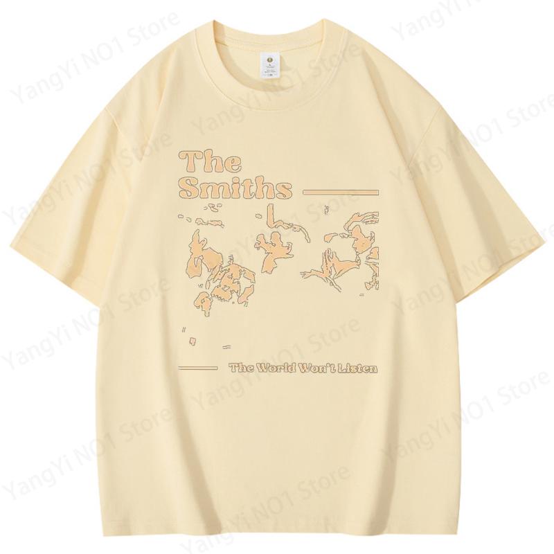 Vintage The Smiths T Shirts Men Hip Hop Retro 90s The Smiths Music Band T-Shirts Gift for Fan Clothes Streetwear Tops