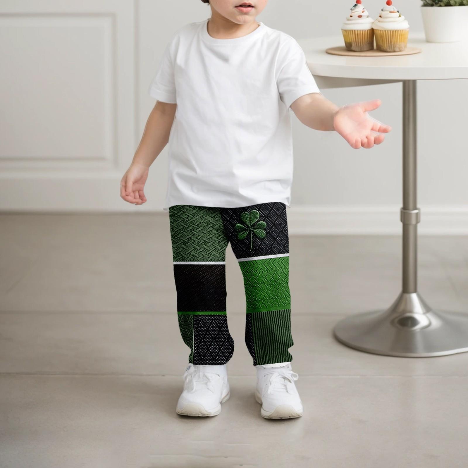 

Дитячі модні різдвяні вільні шнурки на талії, однотонні повсякденні спортивні штани, штани для відпочинку 150