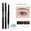 Eyebrow Pencil Is Good for People without Eyebrows! Eyebrow Pencil with Brush Double-Headed Smooth Smooth Nature Wool Flow Long-Lasting Sweat-Proof