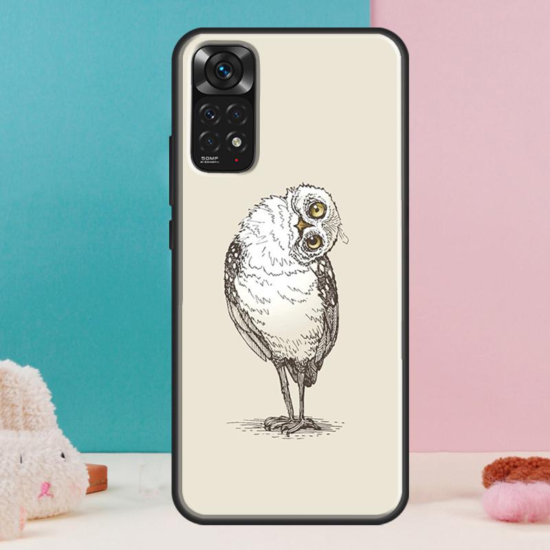 Fashion Cartoon Owl Case For Xiaomi Redmi Note 14 13 12 Pro 11 9 10 9S 10S 11S 12S Redmi 14C 13C 10C 12C Cover
