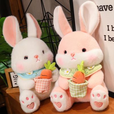 Kawaii Kaninchen Plüsch Spielzeug Stofftier Hase Kaninchen Halten Karotte Weiche Puppe Kissen Kinder Spielzeug Geburtstag Weihnachten Geschenk für Mädchen