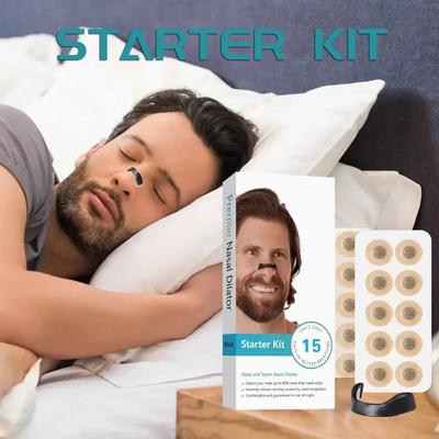 Sport-Nasendilatator Schlaf-Nasenatmungsdilatatoren Starter-Kit Nasenatmungsstreifen Magnetische Nasenstreifen reduzieren Schnarchen
