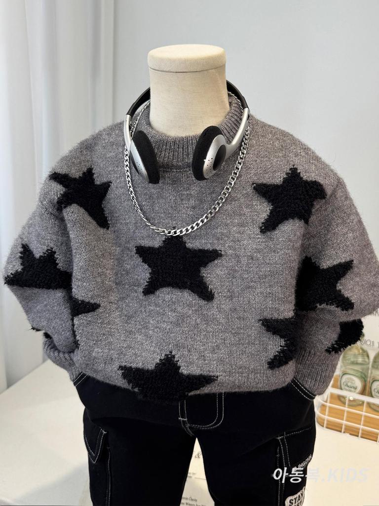 Boys' 2025 Winter Woolen Sweater: Stylish, Thick, Korean Casual Knitwear