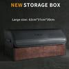 Car Large Capacity Storage Box Trunk Multifunctional Folding Leather Material Storage Box Suitable for Polestar 1 2 3 4
