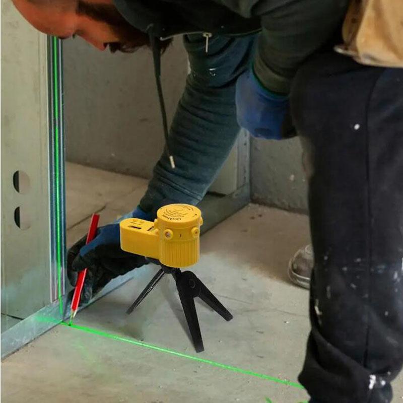Linienlaser Drehbarer Laser Wasserwaage Präzision Mit Stativ Multifunktionale Nivellierwaage Mit LED-Hintergrundbeleuchtung Für Ingenieurmessung