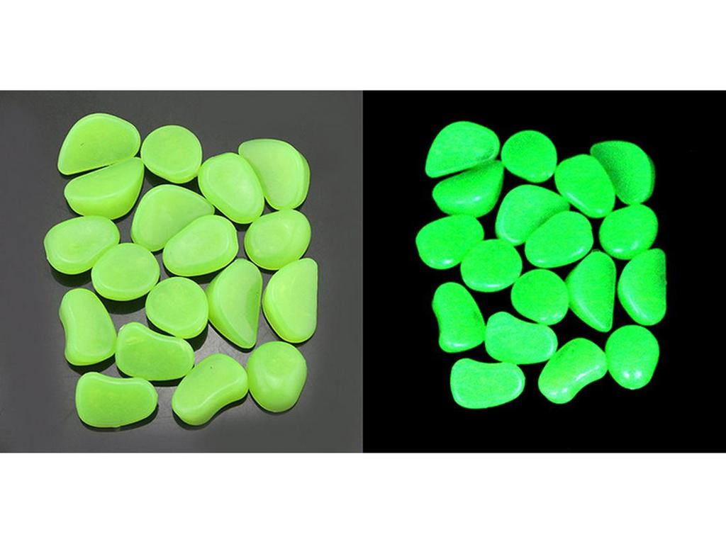 Luminous Stone 2.5-2.7cm - Fluorescent Pebble for Garden, Aquarium, and Landscaping