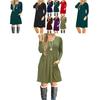 Women's Casual Swing T Shirt Dress Long Sleeve Pocket Loose Tunic For Effortless Style