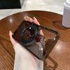 Samsung S24 Ultra Transparent Protective Phone Case with Rotating Magnetic Stand