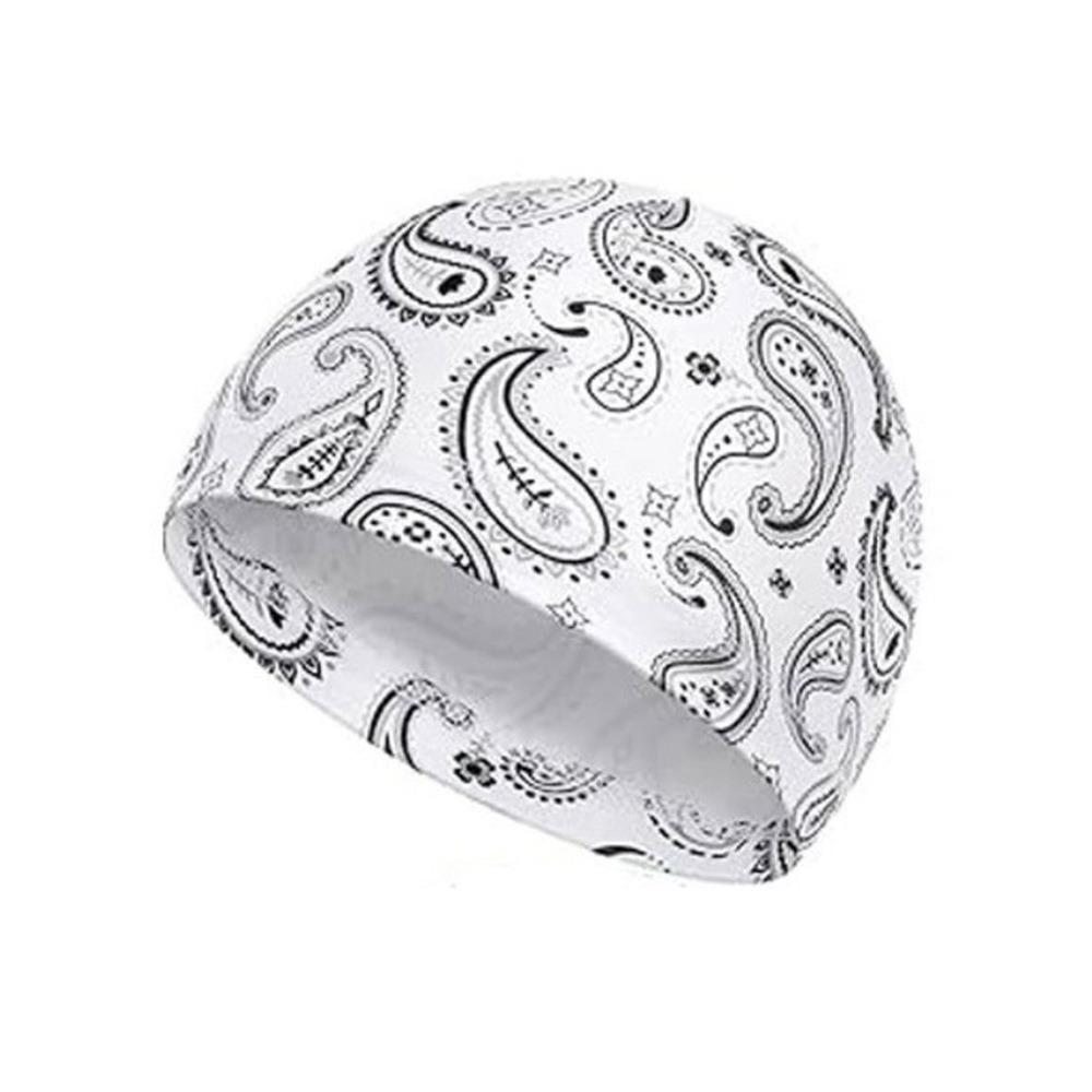 New Paisley Print Hijab Caps Breathable Helmet Liner Pirate Hat Quick Dry Comfortable Bandana Hat Outdoor Activities