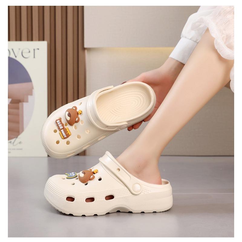 Cute Bear Couple Clogs Home Outdoor Casual Garden Shoes